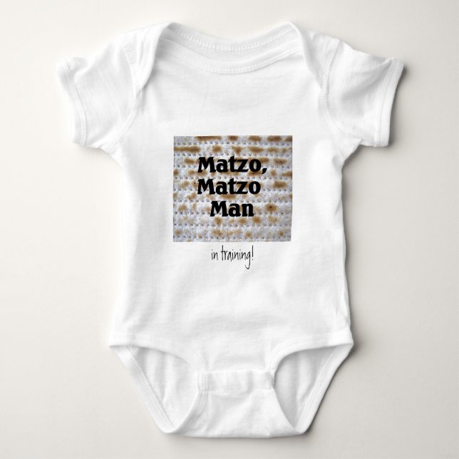Matzo, Matzo Man Baby Bodysuit (Front)