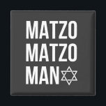 Matzo Matzo Man Jewish Hanukkah  Magnet<br><div class="desc">Jewish holiday humour,  Hanukkah parody,  funny Jewish shirt,  matzo pun,  Matzo Man joke,  retro Hanukkah joke,  festive Jewish gift,  Hanukkah 2025,  matzah song pun,  cultural food joke</div>