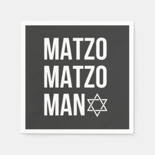 Matzo Matzo Man Jewish Hanukkah  Napkin