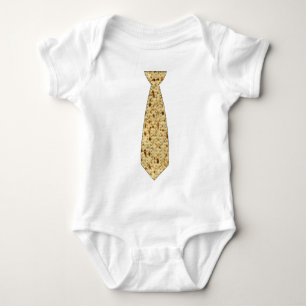 Matzo Passover Tie Baby Bodysuit