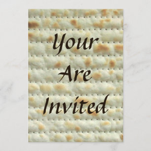 Matzoh Passover Seder Invitation
