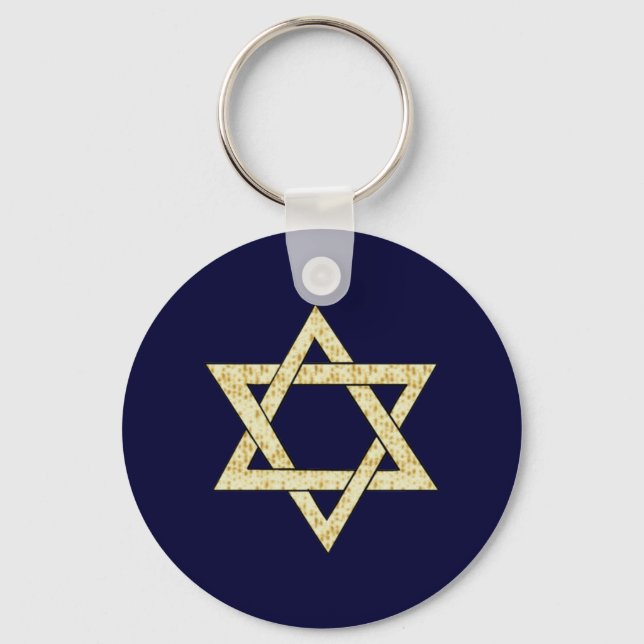 Matzoh Star of David Key Ring (Front)