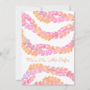 Ma'u ha 'aho fiefia thank you card