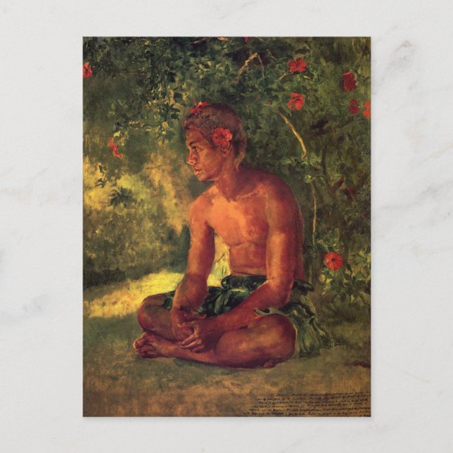 'Maua, A Samoan' - John LaFarge Postcard (Front)