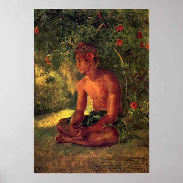 'Maua, A Samoan' - John LaFarge Print (Front)