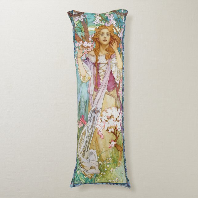 Maud Adams as Joan of Arc, Mucha Body Cushion (Front Vertical)