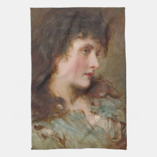Maud (Beautiful Female Portrait) Tea Towel