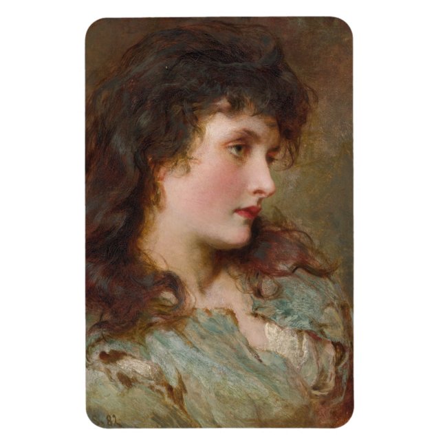 Maud (Elegant Female Portrait) Magnet (Vertical)