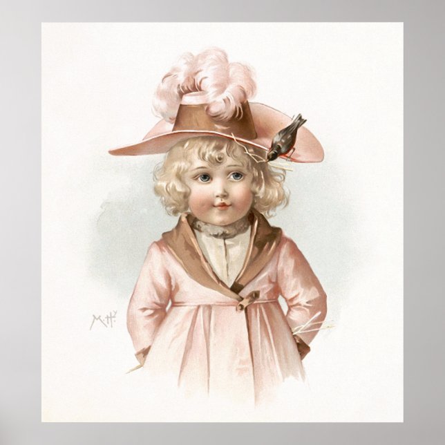 Maud Humphrey's Autumn Girl Poster (Front)