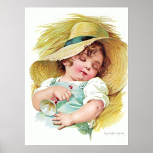 Maud Humphrey's Sleeping Child Poster