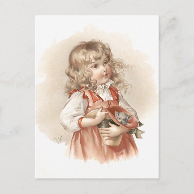 Maud Humphrey's Summer Girl Postcard (Front)