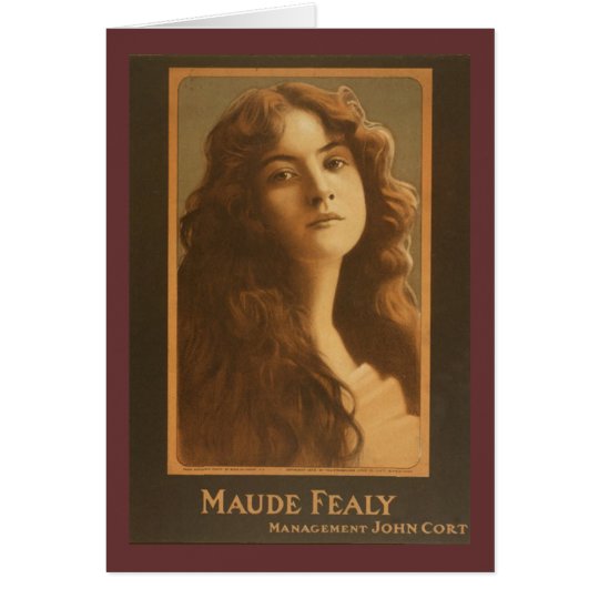 Maude Fealy Vintage Theatre Poster Card