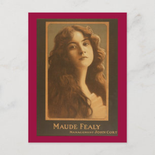 Maude Fealy Vintage Theatre Poster Postcard