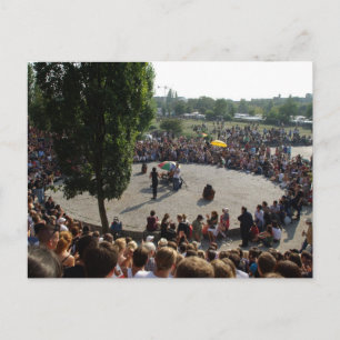Mauerpark Berlin Karaoke Event Postcard