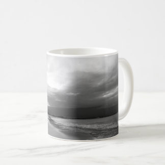 Maui Beach Coffee Mug | Black and White