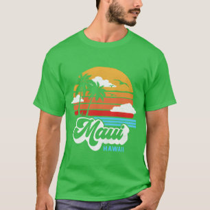 Maui Beach Hawaii Surfhrowback 80S gift T-Shirt