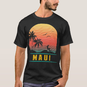 Maui Beach Island Retro Vintage Gift 70s Surf Tee