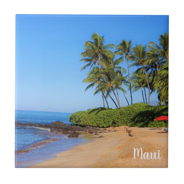 Maui Beach Umbrella Tile (Front)