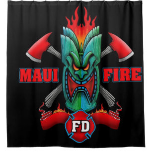 Maui Fire Shower Curtain