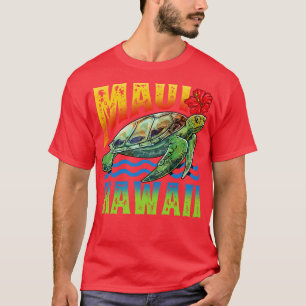 Maui Hawaii Aloha Turtle Summer Vacation Surfer Gi T-Shirt