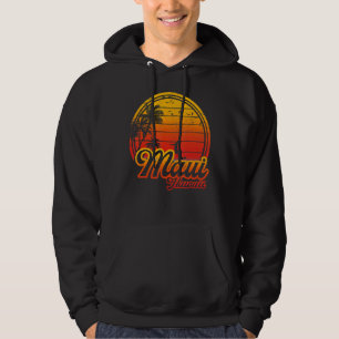 Maui Hawaii Beach Palm Tree Summer Vacation Surfin Hoodie