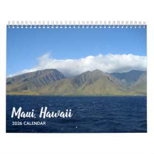 Maui Hawaii Beautiful Beach Photography 2026 Wall Calendar
