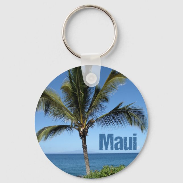 Maui Hawaii Beautiful Island Photography Beach Key Ring (Front)
