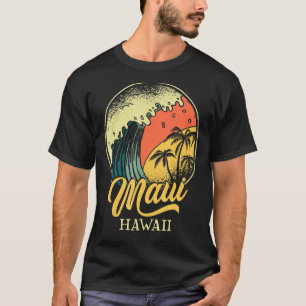 Maui Hawaii Hawaiian Islands Surf Retro Vintage T-Shirt