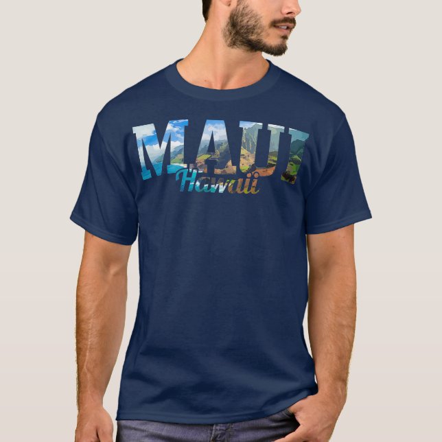 Maui Hawaii Hawaiian Islands Surf Surfing Surfer T-Shirt (Front)