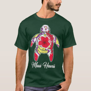 Maui Hawaii Hawaiian Tie Dye Sea Turtle vacation G T-Shirt