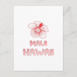 Maui Hawaii Hibiscus Flower Postcard