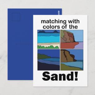 Maui Hawaii Matching With Sand Colours Island Part Postcard