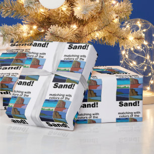 Maui Hawaii Matching With Sand Colours Island Part Wrapping Paper