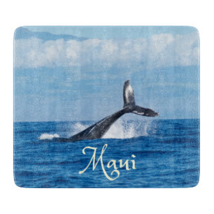 Maui Hawaii Ocean Whale Tail Cutting Board