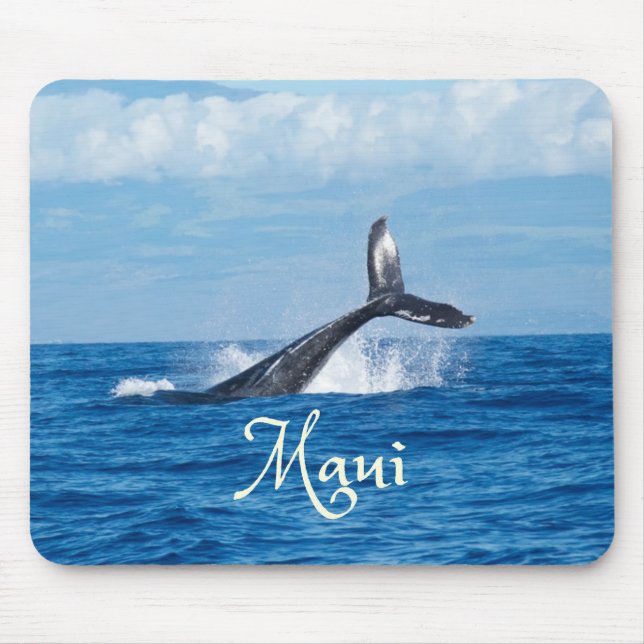 Maui Hawaii Ocean Whale Tail Mouse Mat (Front)
