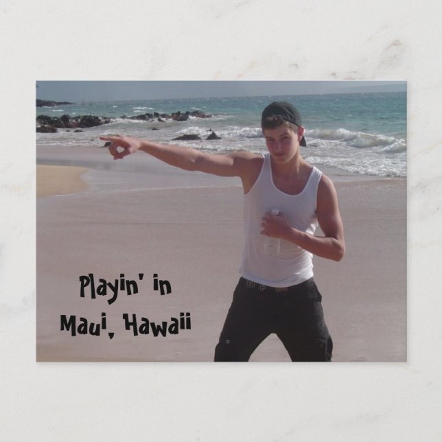 Maui Hawaii On The Beach Postcard (Front)