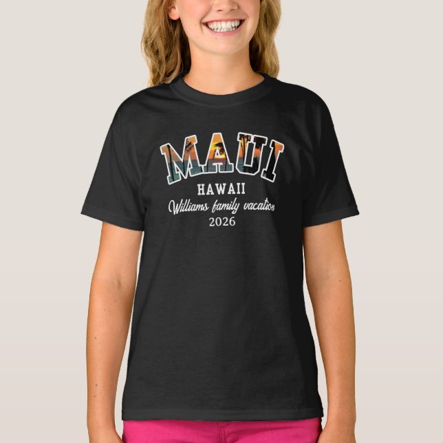 MAUI HAWAII PERSONALIZED T-Shirt (Front)