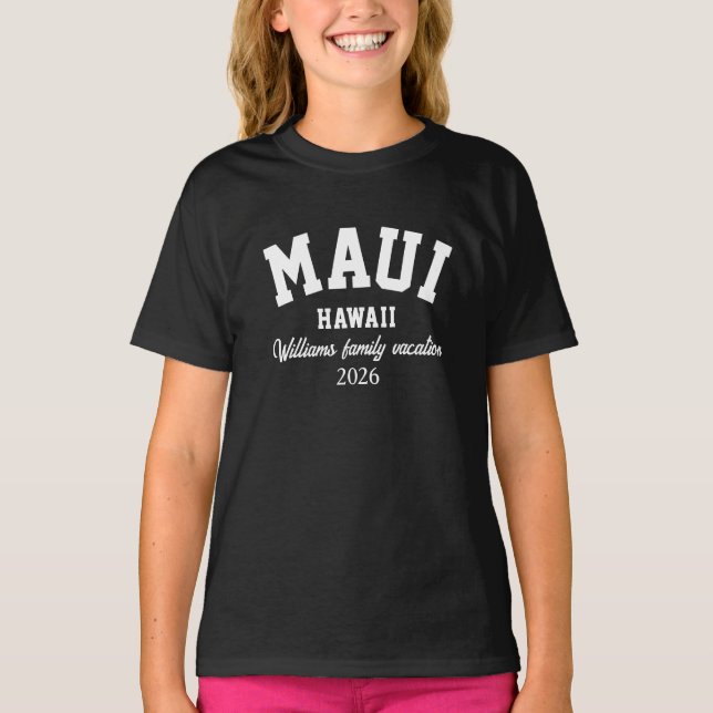 MAUI HAWAII PERSONALIZED Tri-Blend SHIRT (Front)