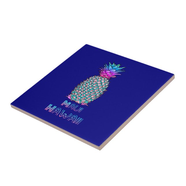Maui Hawaii Pineapple Tile (Side)
