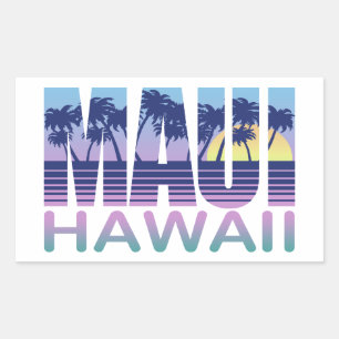 Maui Hawaii Rectangular Sticker