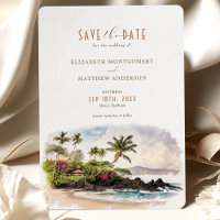 Maui Hawaii Save The Date Destination Wedding
