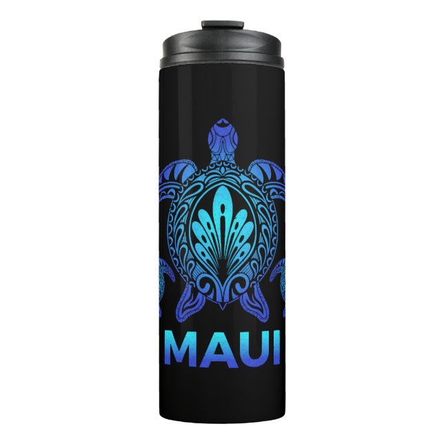 Maui Hawaii Sea Turtle Hawaiian Aloha Beach Thermal Tumbler (Front)