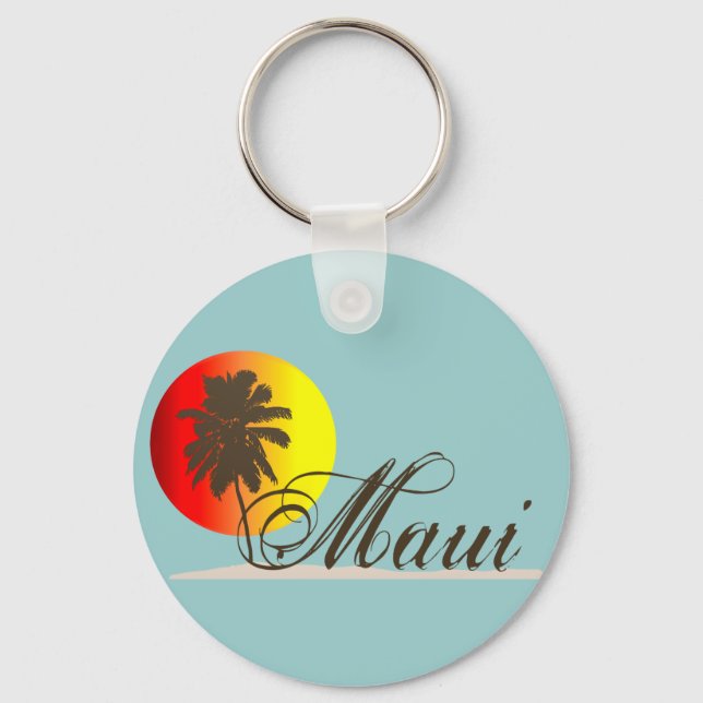 Maui Hawaii Souvenir Key Ring (Front)