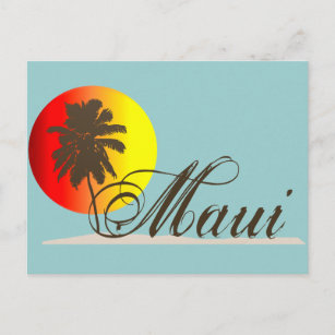 Maui Hawaii Souvenir Postcard