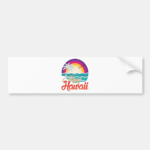 Maui Hawaii Sunset Beach Waves Bumper Sticker
