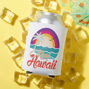 Maui Hawaii Sunset Beach Waves Can Cooler