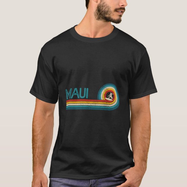Maui Hawaii Surf Beach Surfer Surfing T-Shirt (Front)