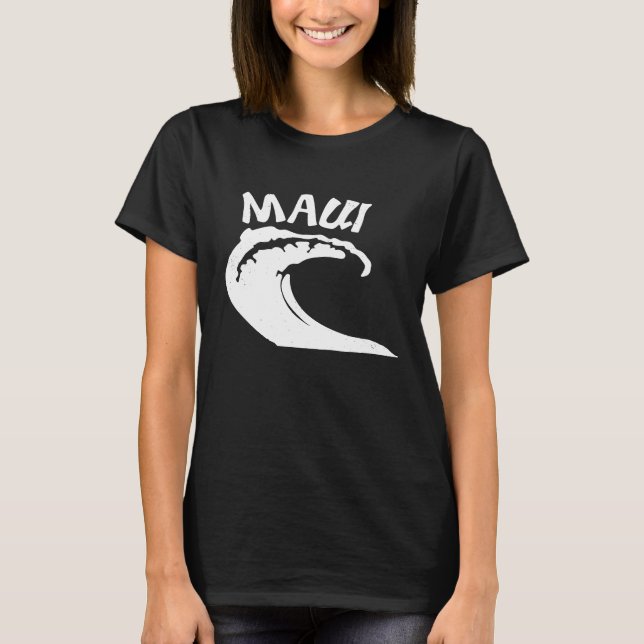 Maui Hawaii Surf Waves T-Shirt (Front)