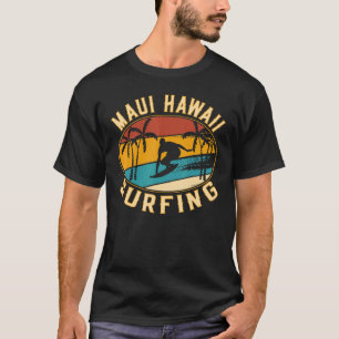 Maui Hawaii Surfing - Maui Beach Hawaii Vintage Su T-Shirt