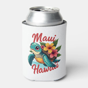 Maui Hawaii T Shirt Girl Women Kids Sea Turtle Haw Can Cooler